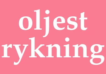 Synonym oljestrykning