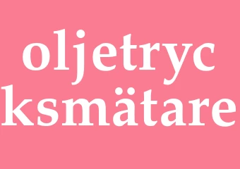 Synonym oljetrycksmätare