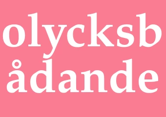 Synonym olycksbådande