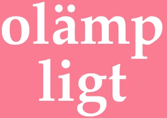 Synonym olämpligt