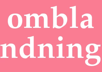 Synonym omblandning
