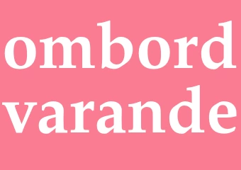 Synonym ombordvarande
