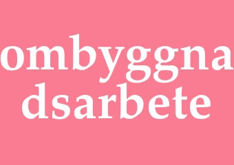 Synonym ombyggnadsarbete