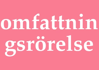 Synonym omfattningsrörelse