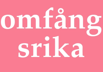 Synonym omfångsrika