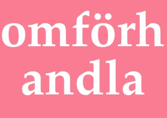 Synonym omförhandla