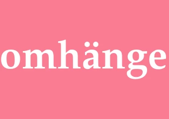 Synonym omhänge