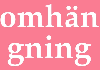 Synonym omhängning