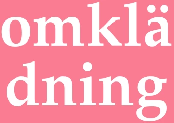 Synonym omklädning