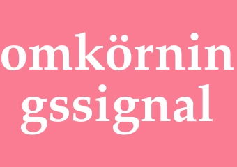 Synonym omkörningssignal