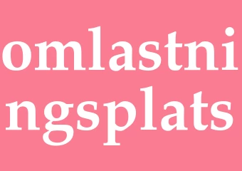 Synonym omlastningsplats