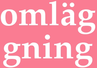 Synonym omläggning
