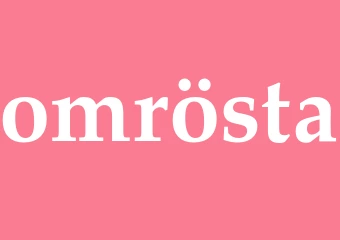 Synonym omrösta