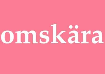 Synonym omskära