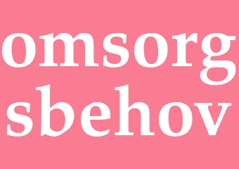 Synonym omsorgsbehov