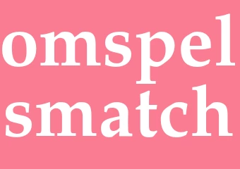 Synonym omspelsmatch