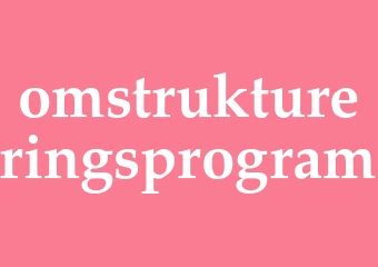 Synonym omstruktureringsprogram