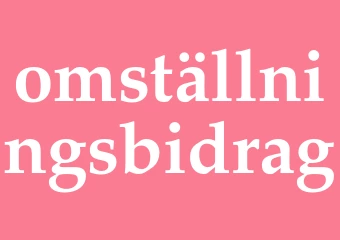 Synonym omställningsbidrag