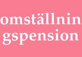 Synonym omställningspension