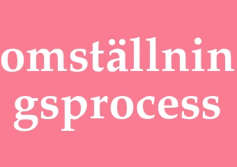Synonym omställningsprocess