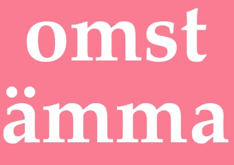 Synonym omstämma