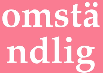 Synonym omständlig