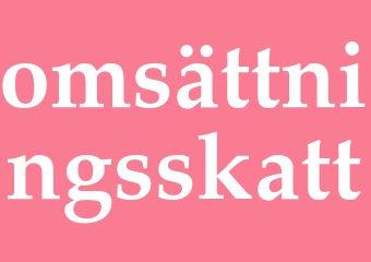 Synonym omsättningsskatt