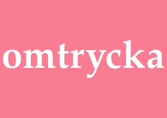 Synonym omtrycka