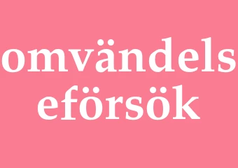 Synonym omvändelseförsök