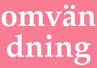 Synonym omvändning