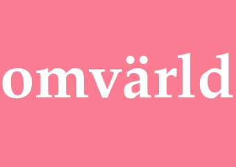 Synonym omvärld