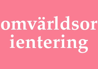 Synonym omvärldsorientering