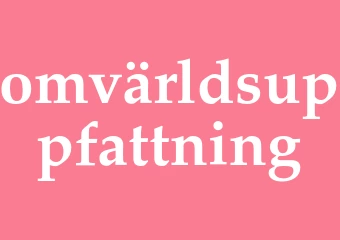 Synonym omvärldsuppfattning