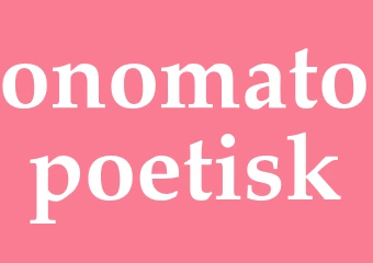 Synonym onomatopoetisk