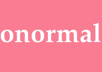 Synonym onormal