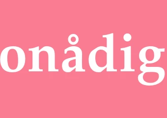 Synonym onådig