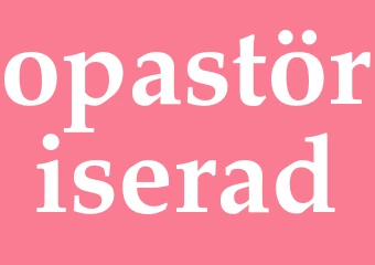 Synonym opastöriserad