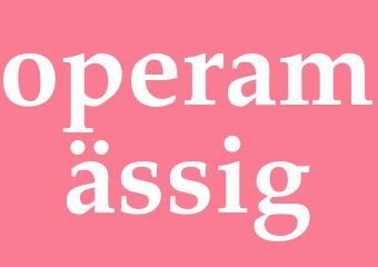 Synonym operamässig