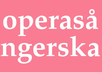 Synonym operasångerska