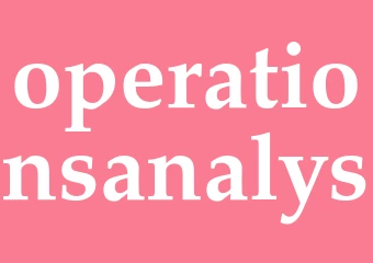 Synonym operationsanalys