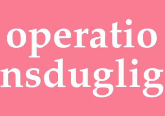 Synonym operationsduglig
