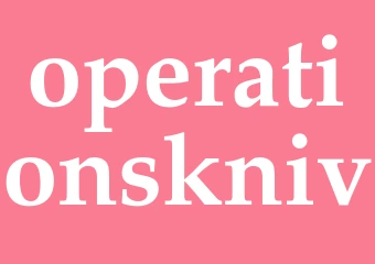 Synonym operationskniv