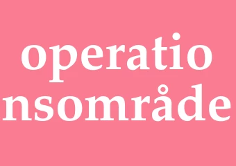 Synonym operationsområde