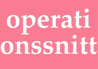 Synonym operationssnitt