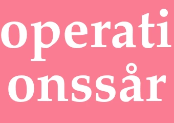 Synonym operationssår
