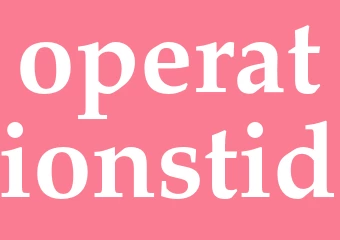 Synonym operationstid