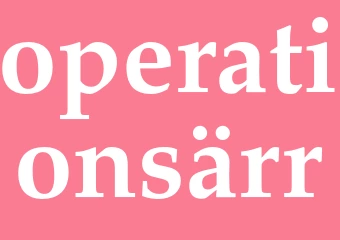 Synonym operationsärr
