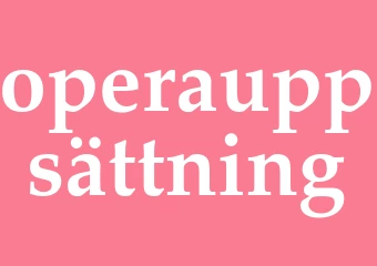 Synonym operauppsättning