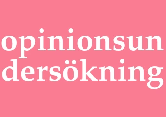 Synonym opinionsundersökning
