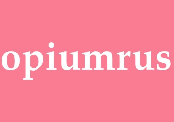 Synonym opiumrus